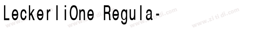 LeckerliOne Regula字体转换